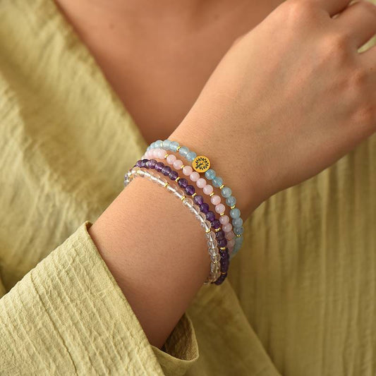 Inner Peace & Serenity Crystal Bracelet Stack