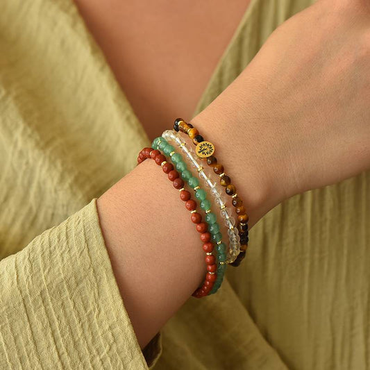 Success & Fulfillment Crystal Bracelet Stack