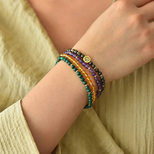 Abundance & Prosperity Crystal Bracelet Stack