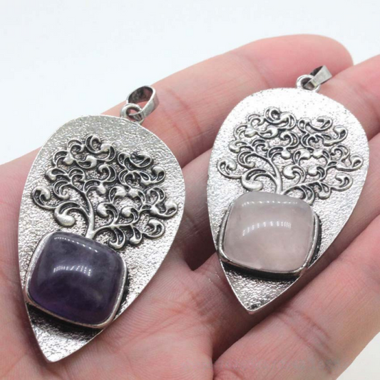 Amethyst Tree of Life Necklace