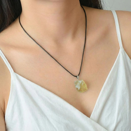Raw Crystal Necklace Collection - Minimal Essence