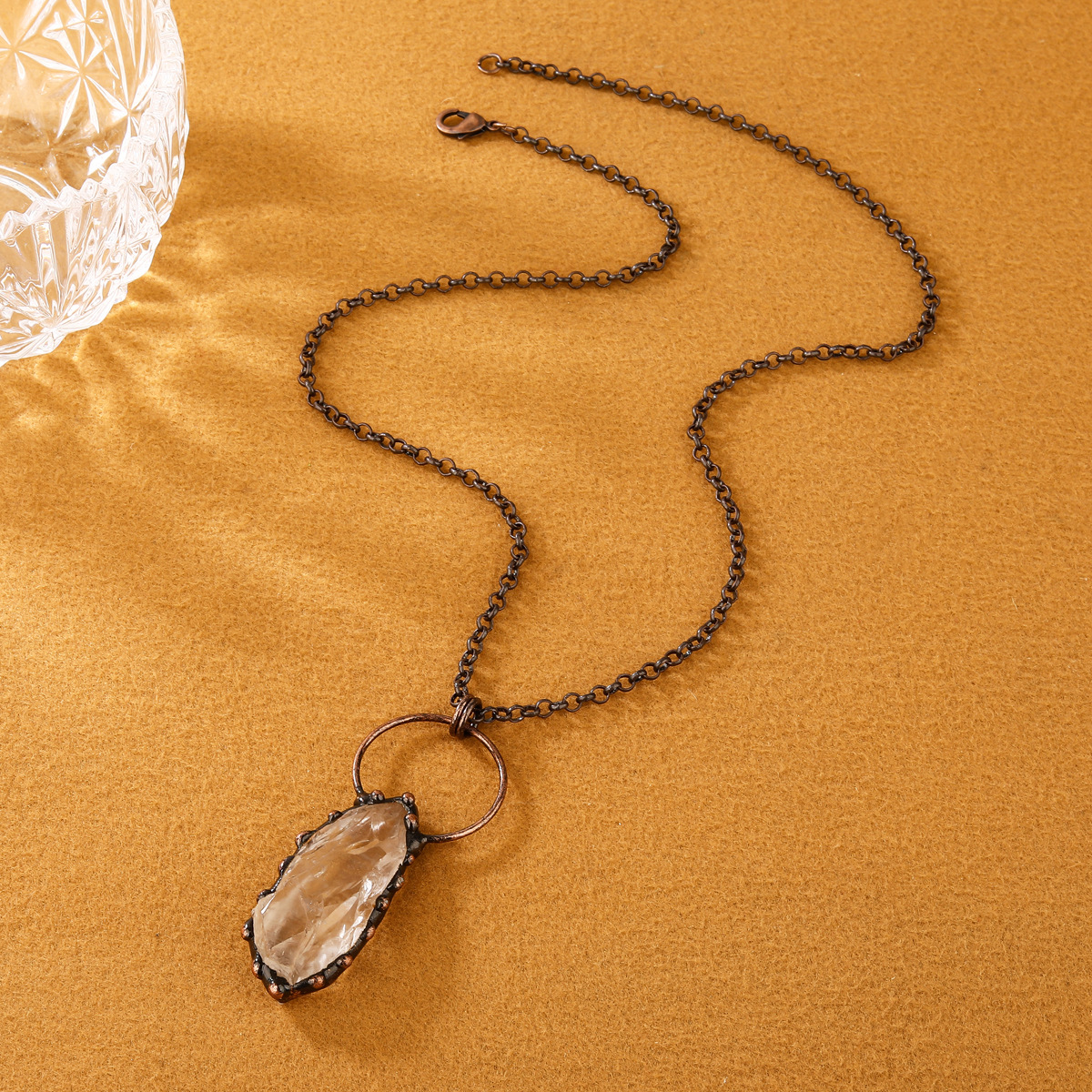 Raw Clear Quartz Necklace