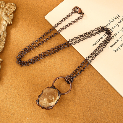 Raw Citrine Necklace