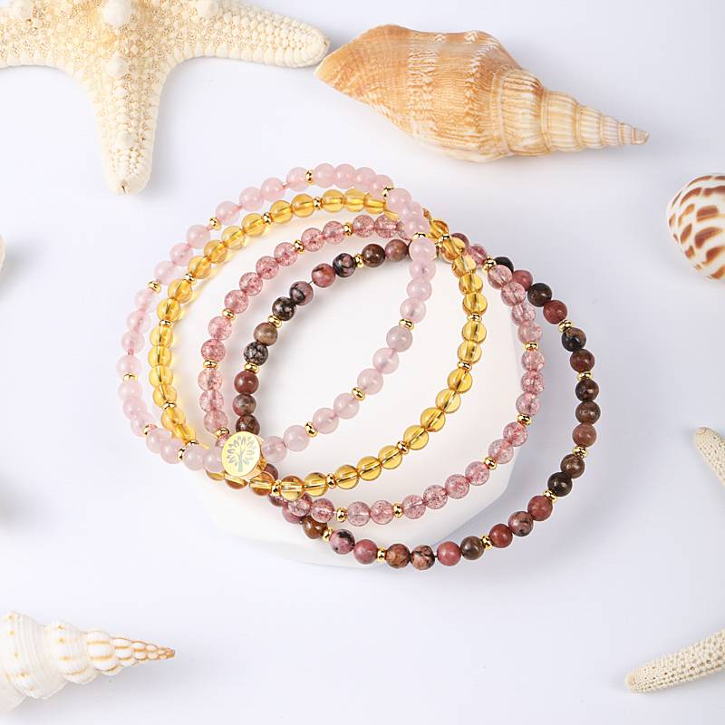 Love & Happiness Crystal Bracelet Stack