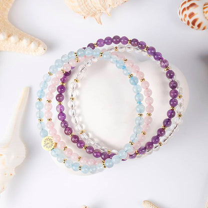 Inner Peace & Serenity Crystal Bracelet Stack
