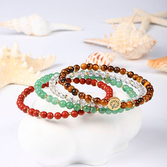 Success & Fulfillment Crystal Bracelet Stack