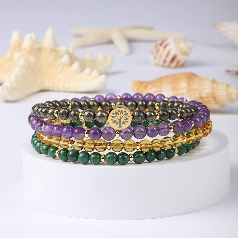 Abundance & Prosperity Crystal Bracelet Stack