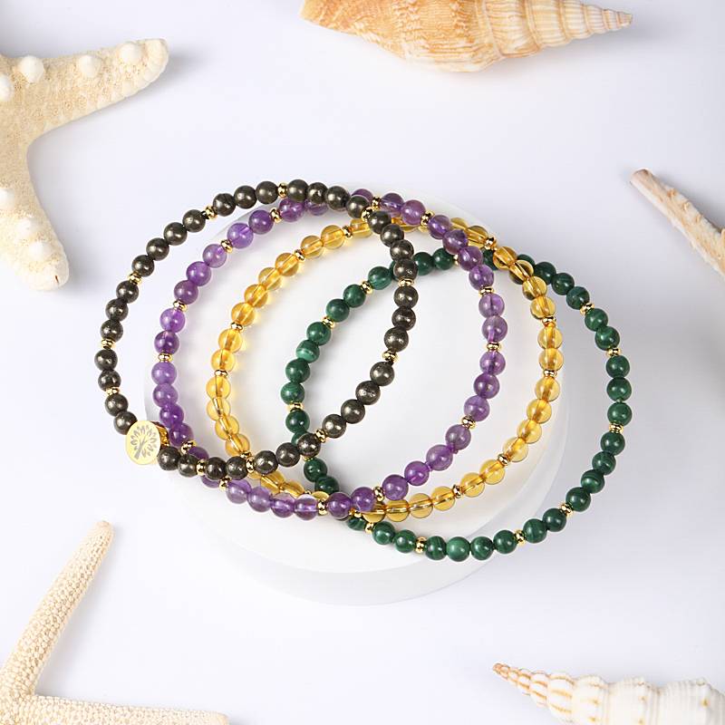 Abundance & Prosperity Crystal Bracelet Stack