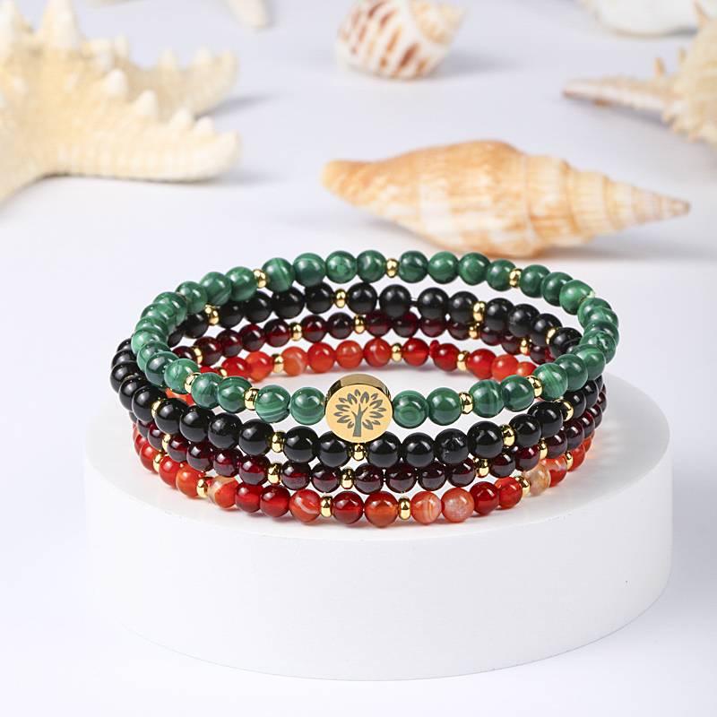 Stability & Protection Crystal Bracelet Stack