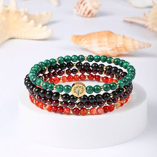 Stability & Protection Crystal Bracelet Stack