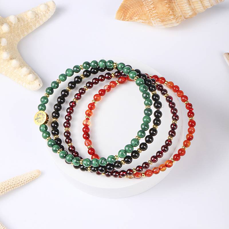 Stability & Protection Crystal Bracelet Stack