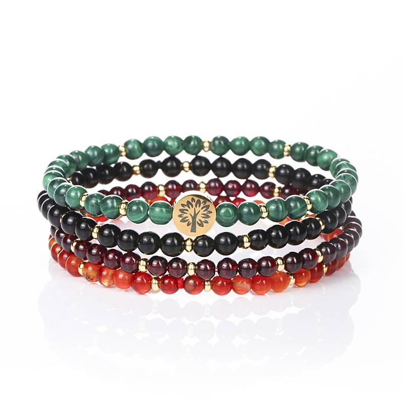 Stability & Protection Crystal Bracelet Stack