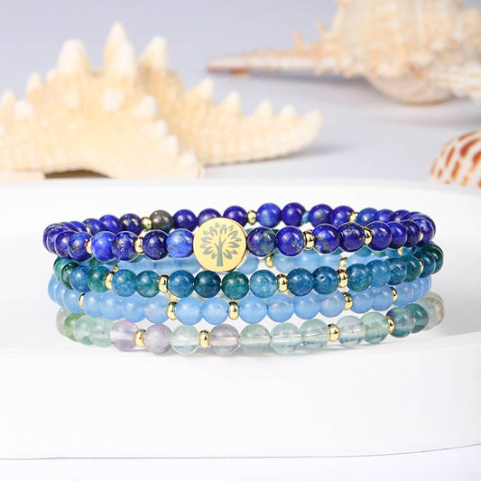 Intuition & Wisdom Crystal Bracelet Stack