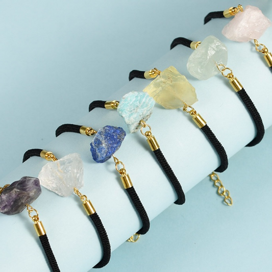Raw Crystal Bracelet Collection