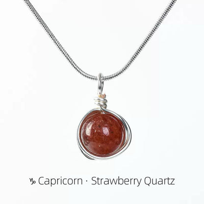 Zodiac Crystal Necklace Collection