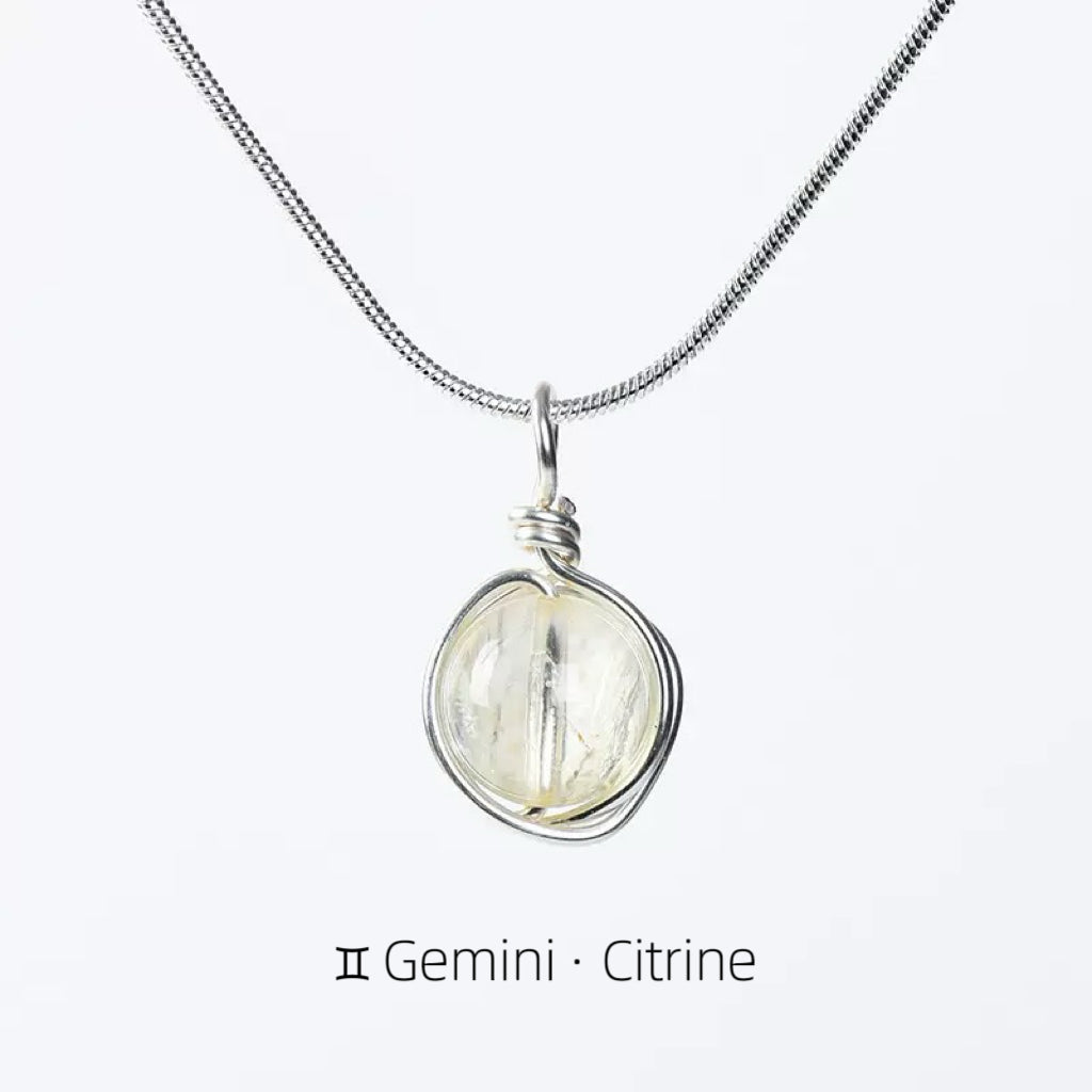 Zodiac Crystal Necklace Collection