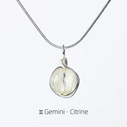 Zodiac Crystal Necklace Collection