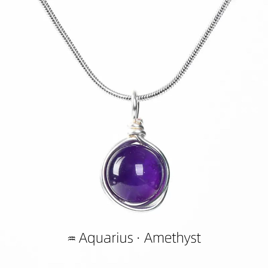 Zodiac Crystal Necklace Collection