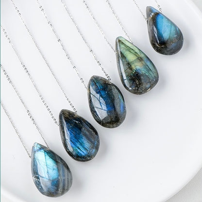 Labradorite Mermaid’s Tear Necklace