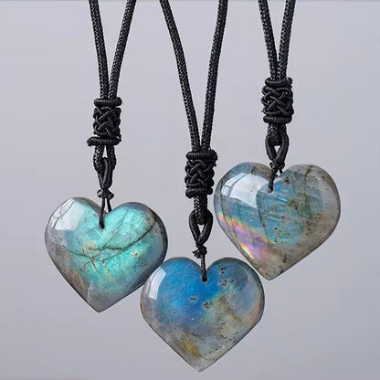 Labradorite Heart Necklace