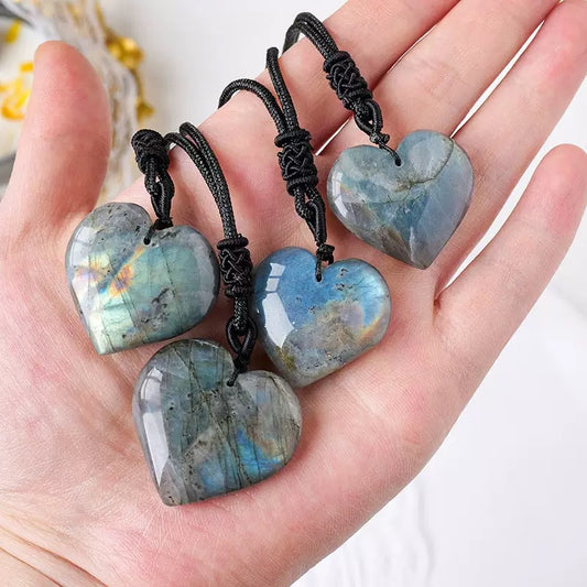 Labradorite Heart Necklace