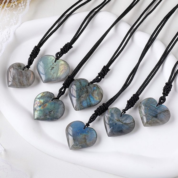 Labradorite Heart Necklace