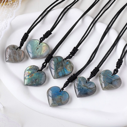 Labradorite Heart Necklace