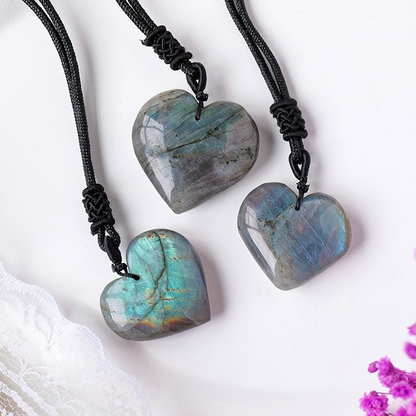 Labradorite Heart Necklace