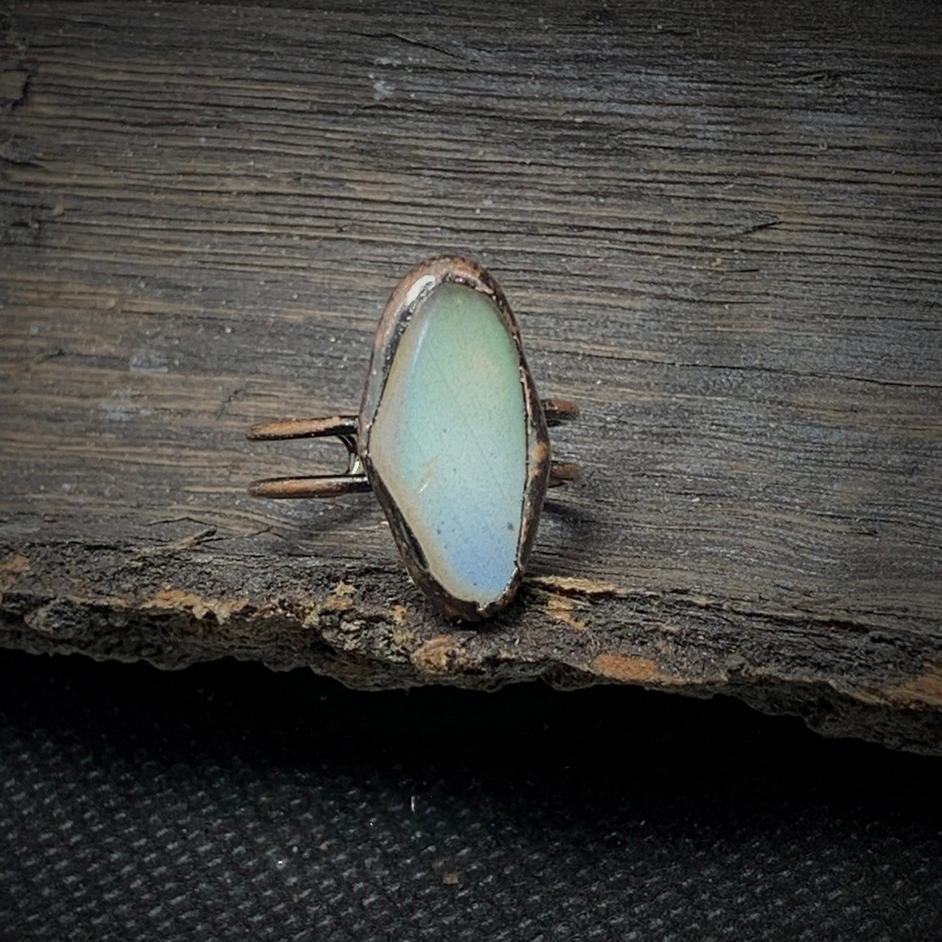 Raw Moonstone Adjustable Ring
