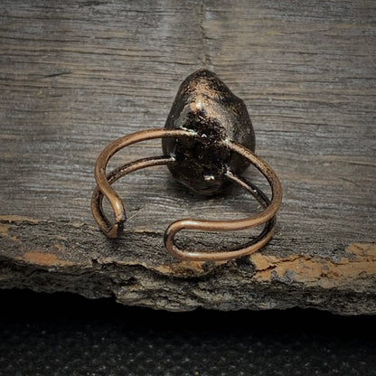 Raw Amethyst Adjustable Ring