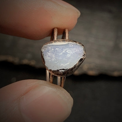 Raw Aquamarine Adjustable Ring
