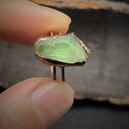 Raw Fluorite Adjustable Ring