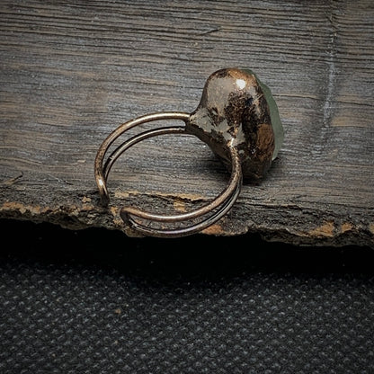 Raw Fluorite Adjustable Ring