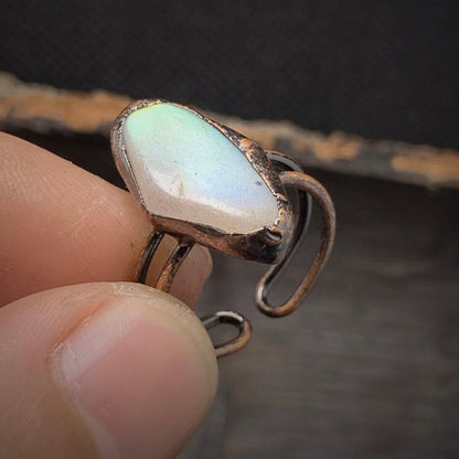 Raw Moonstone Adjustable Ring
