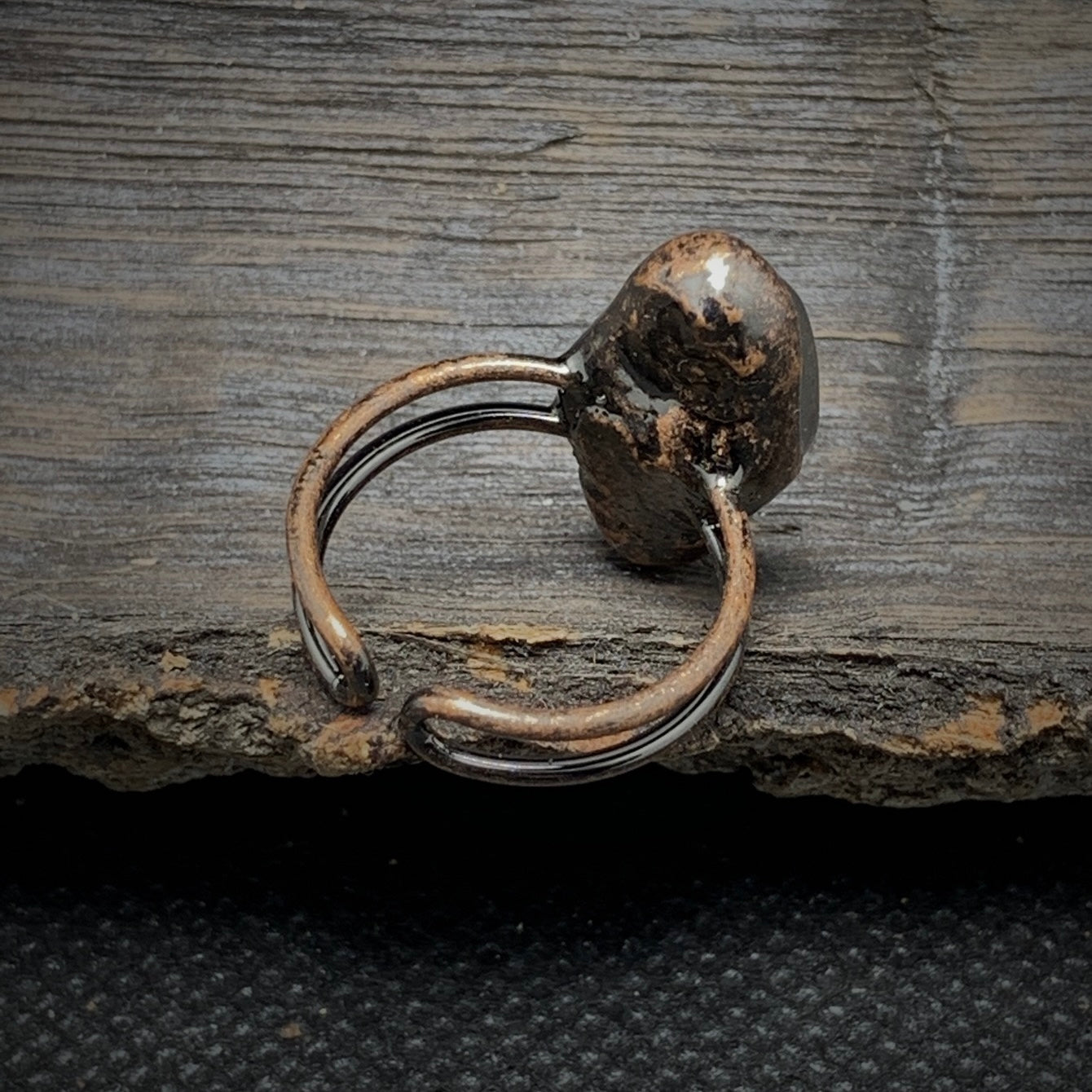 Raw Moonstone Adjustable Ring