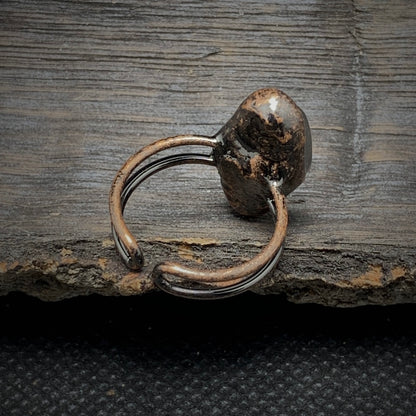 Raw Moonstone Adjustable Ring