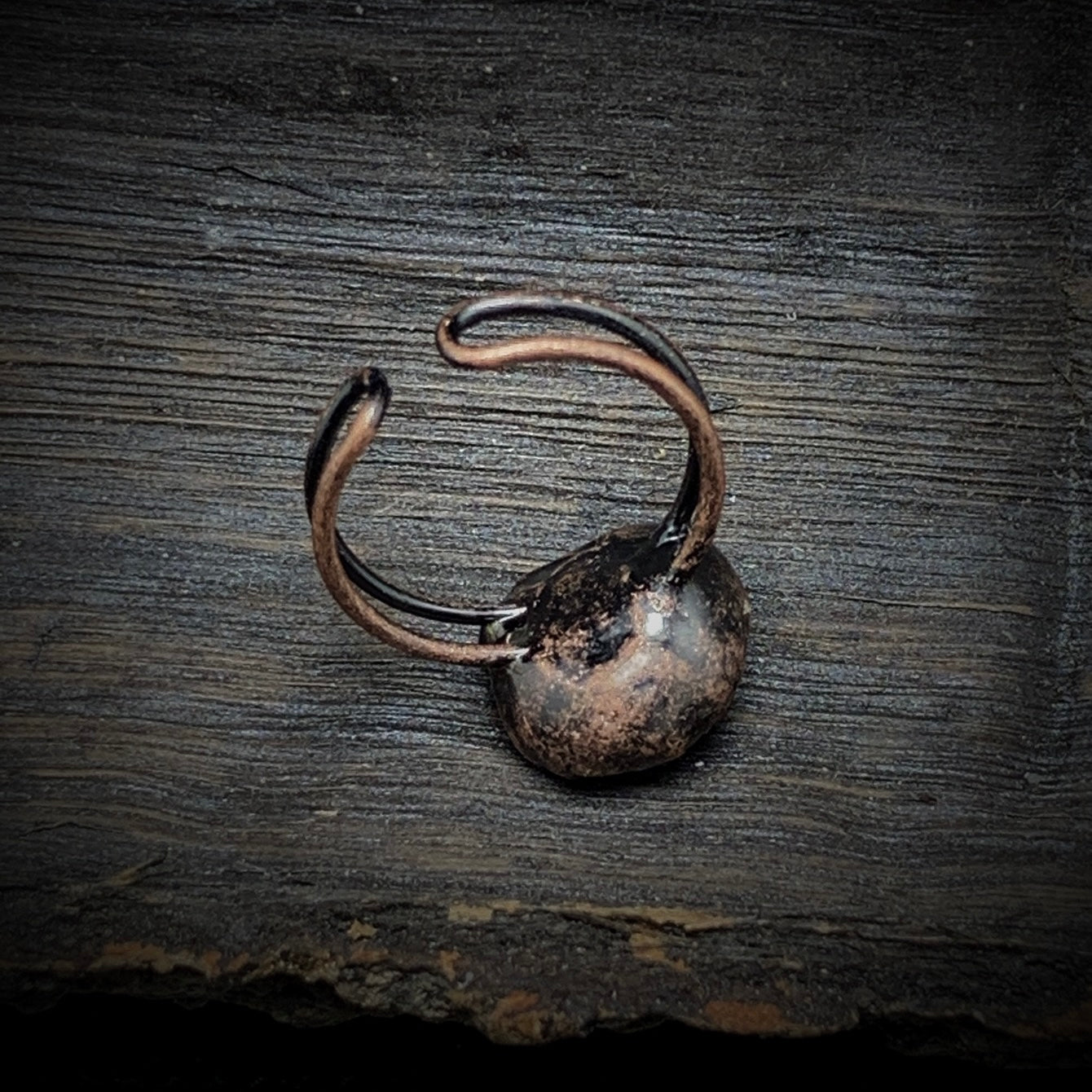 Raw Turquoise Adjustable Ring