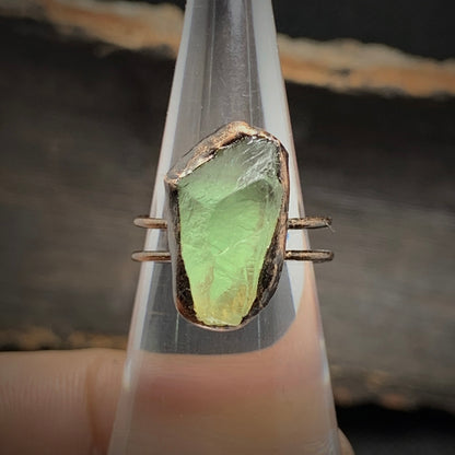 Raw Fluorite Adjustable Ring