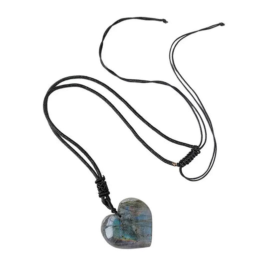 Labradorite Heart Necklace