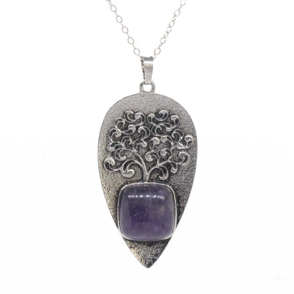 Amethyst Tree of Life Necklace