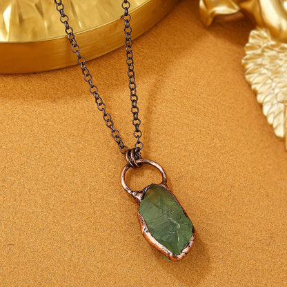 Raw Fluorite Necklace