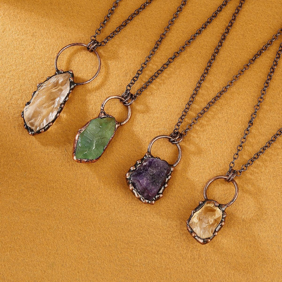Raw Fluorite Necklace