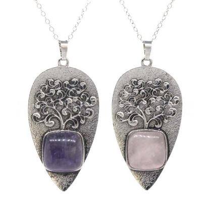 Amethyst Tree of Life Necklace