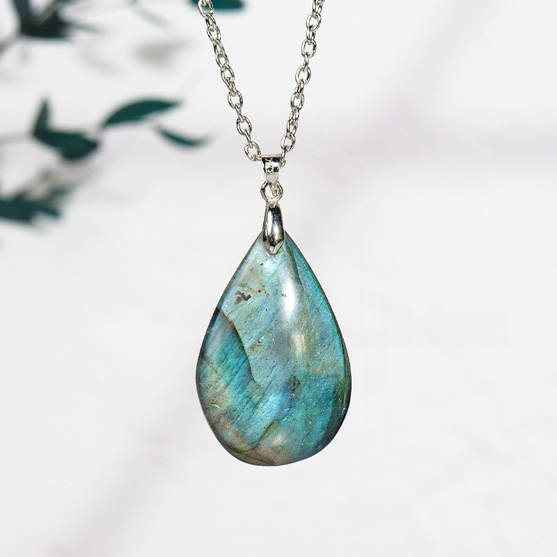 Labradorite Dewdrop Necklace