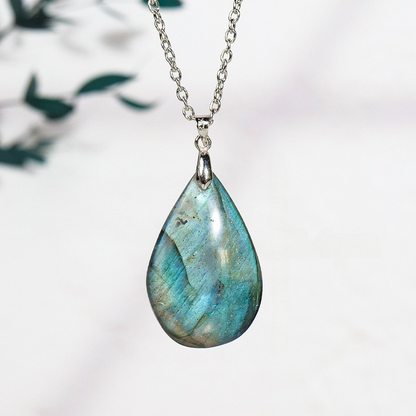 Labradorite Dewdrop Necklace