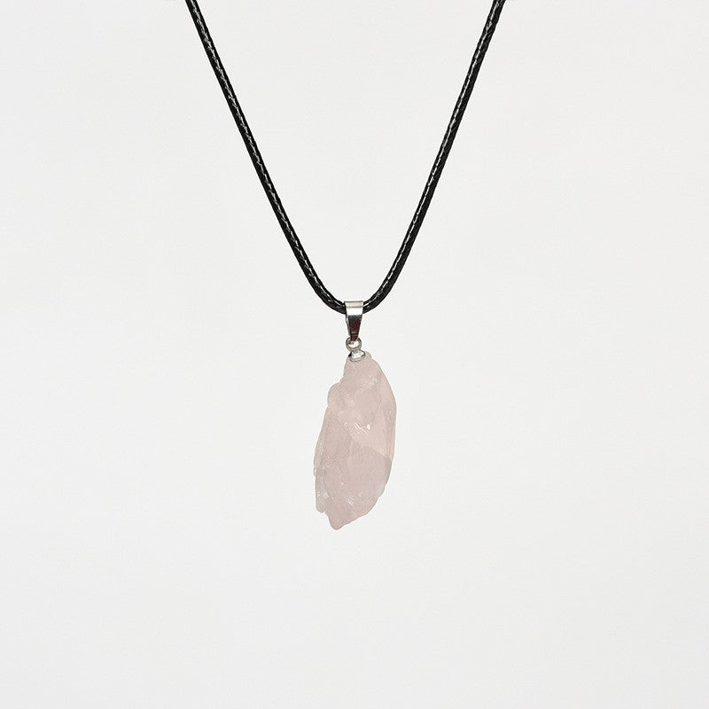 Raw Crystal Necklace Collection - Minimal Essence
