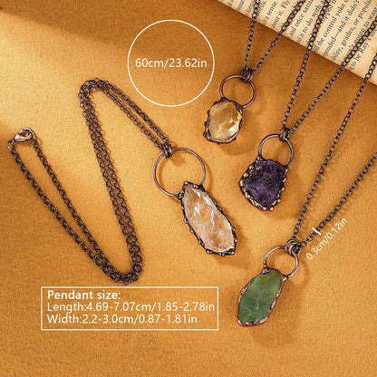 Raw Amethyst Necklace