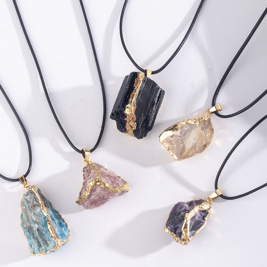 Raw Crystal Necklace Collection - Essential Form