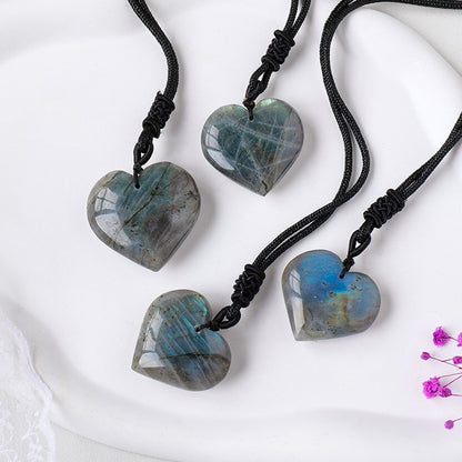 Labradorite Heart Necklace