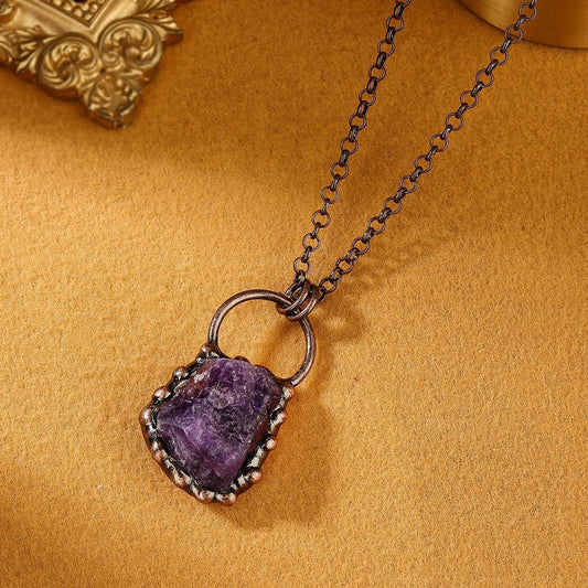 Raw Amethyst Necklace